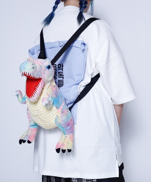 rovtski（ロフトスキー）の「恐竜ぬいぐるみリュック（バックパック/リュック・キッズ・パープル/ブラウン/グリーン/レッド/レインボー/ミント・FREE）」の16枚目の写真