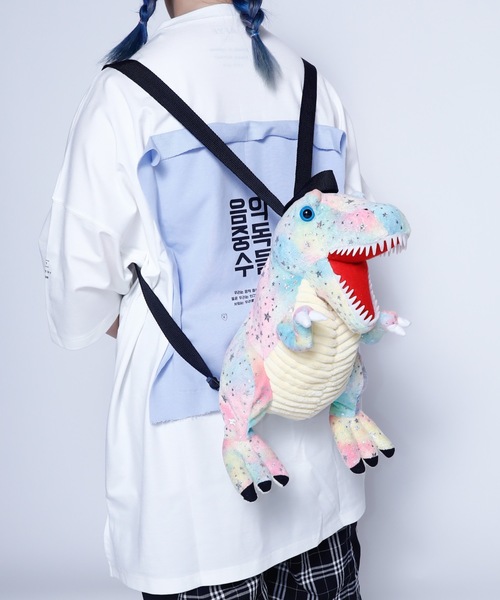 rovtski（ロフトスキー）の「恐竜ぬいぐるみリュック（バックパック/リュック・キッズ・パープル/ブラウン/グリーン/レッド/レインボー/ミント・FREE）」の15枚目の写真