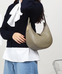 【本革】3WAY ハーフムーン型 ショルダーバッグ
