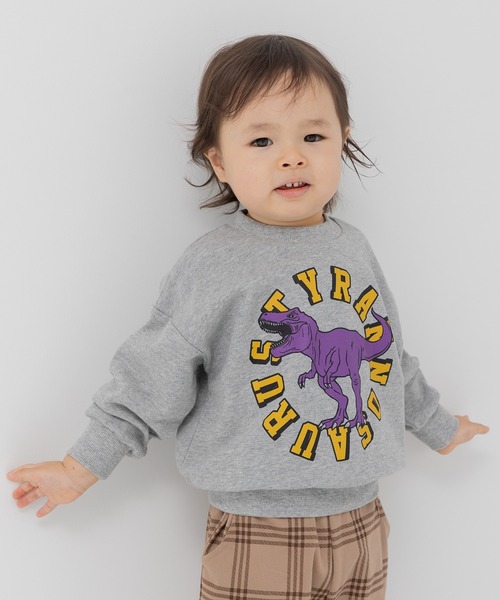 chil2(チルツー)の「プリント 裏毛トレーナー(スウェット・キッズ・C/D/E/F/A/H/J/O/K/L/M/N/B/G/I/P・80cm/90cm/100cm/110cm/120cm/130cm/140cm)」の3枚目の写真