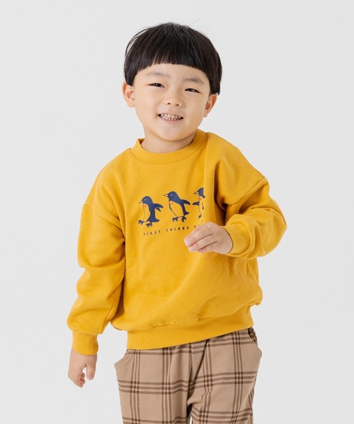 chil2(チルツー)の「プリント 裏毛トレーナー(スウェット・キッズ・C/D/E/F/A/H/J/O/K/L/M/N/B/G/I/P・80cm/90cm/100cm/110cm/120cm/130cm/140cm)」の7枚目の写真