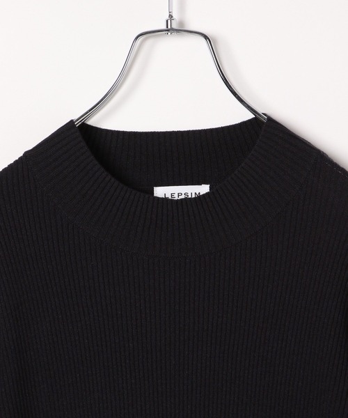 LEPSIM(レプシィム)の「12ゲージ配色ハイネックプルオーバー 133259(ニット/セーター・レディース・グレー系その他/ブラック系その他/ブルー系その他/ブラック×グリーン/チャコールグレー×パープル・FREE)」の14枚目の写真