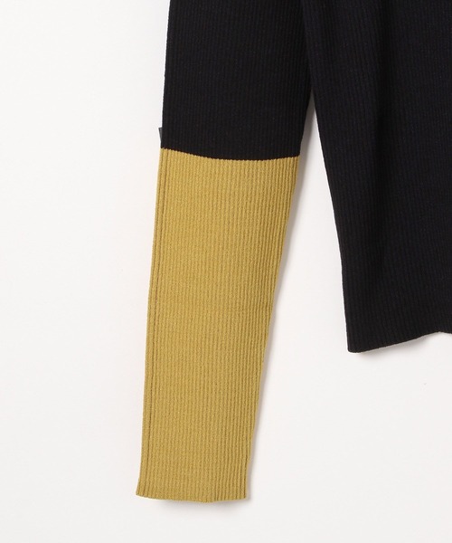 LEPSIM(レプシィム)の「12ゲージ配色ハイネックプルオーバー 133259(ニット/セーター・レディース・グレー系その他/ブラック系その他/ブルー系その他/ブラック×グリーン/チャコールグレー×パープル・FREE)」の16枚目の写真