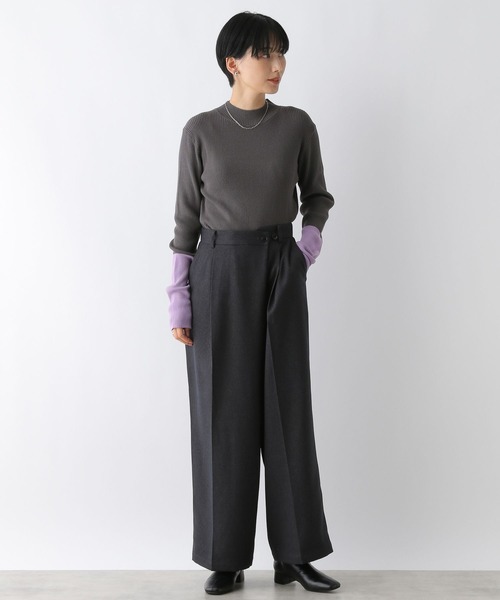 つゆか出品 12ゲージ配色ハイネックプルオーバー 133259（ニット/セーター