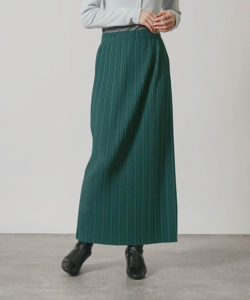 Social GIRL（ソーシャルガール）の「セルフカット ロングプリーツスカート（スカート・レディース・カーキ/ブラック/ライトブラウン/ダークグリーン/チャコールグレー/ブラック系その他/ホワイト系その他/モカ・M/L/S）」の7枚目の写真