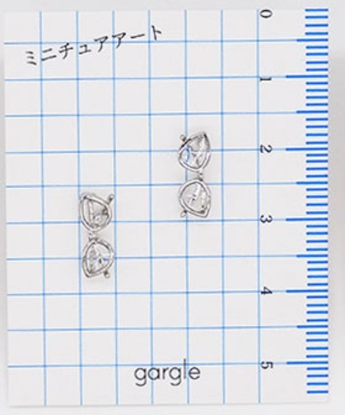 gargle(ガーグル)の「gargle ガーグル:ミニチュアシリーズ 眼鏡 ピアス(ピアス(両耳用)・レディース・ゴールド/ブラック/シルバー・FREE)」の9枚目の写真