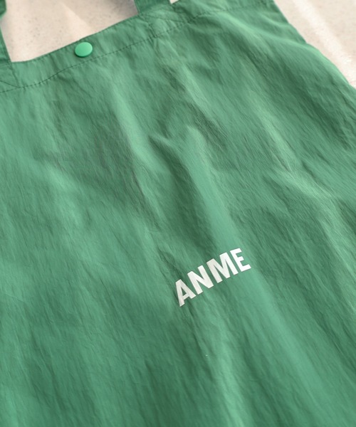 ANME（アンメ）の「【新色追加】ANMEロゴプリントA4トートバッグ（トートバッグ・レディース・ブルー/ブラック/アイボリー/グリーン/オレンジ/ライトブルー/イエロー/シルバー系/シルバー系その他・FREE）」の12枚目の写真