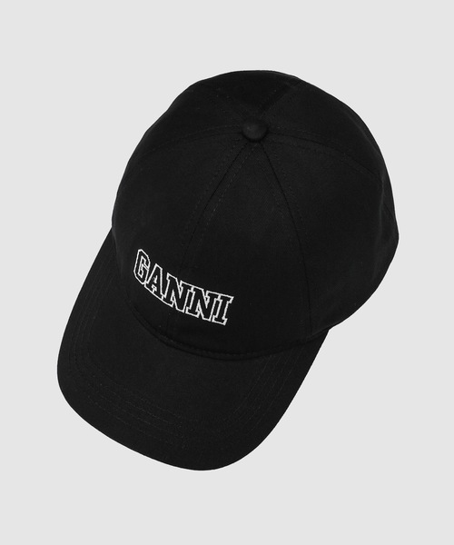 GANNI(ガニー)の「Cap Hat(キャップ・レディース・ブラック・OS)」の3枚目の写真