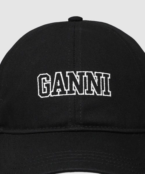 GANNI(ガニー)の「Cap Hat(キャップ・レディース・ブラック・OS)」の4枚目の写真