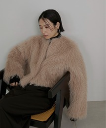 feepur | フェイクファーショートコート(その他アウター)