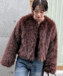 feepur | フェイクファーショートコート(その他アウター)
