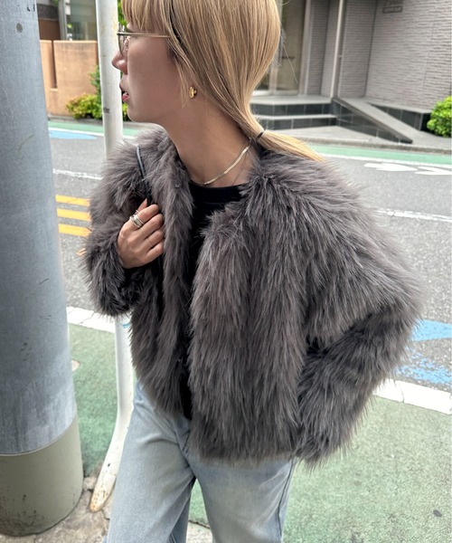 feepur（フェピュール）の「フェイクファーショートコート（その他