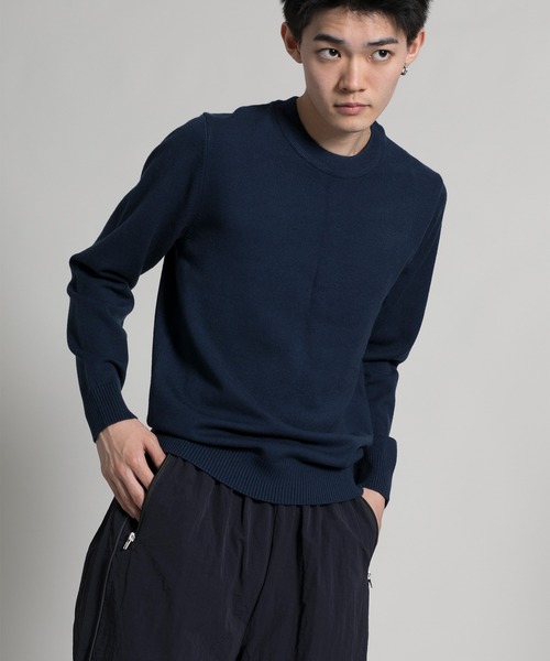 aimoha(アイモハ)の「【aimoha neo】 Timeless Crew Neck Pullover(ニット/セーター・メンズ・ダークグレー/ライトグリーン/ダークグリーン/ネイビー・MEDIUM/LARGE/X-LARGE/XX-LARGE)」の4枚目の写真