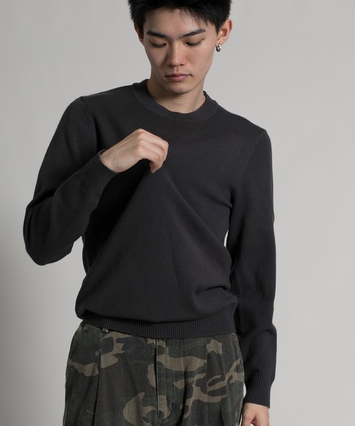 aimoha(アイモハ)の「【aimoha neo】 Timeless Crew Neck Pullover(ニット/セーター・メンズ・ダークグレー/ライトグリーン/ダークグリーン/ネイビー・MEDIUM/LARGE/X-LARGE/XX-LARGE)」の2枚目の写真