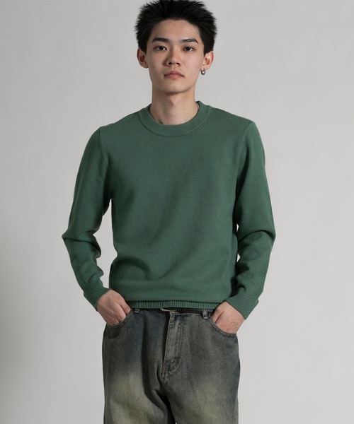 aimoha(アイモハ)の「【aimoha neo】 Timeless Crew Neck Pullover(ニット/セーター・メンズ・ダークグレー/ライトグリーン/ダークグリーン/ネイビー・MEDIUM/LARGE/X-LARGE/XX-LARGE)」の13枚目の写真