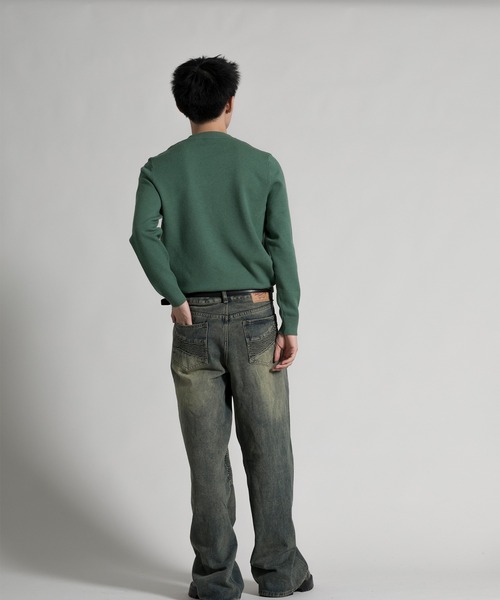 aimoha(アイモハ)の「【aimoha neo】 Timeless Crew Neck Pullover(ニット/セーター・メンズ・ダークグレー/ライトグリーン/ダークグリーン/ネイビー・MEDIUM/LARGE/X-LARGE/XX-LARGE)」の16枚目の写真