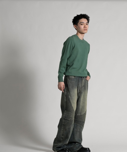 aimoha(アイモハ)の「【aimoha neo】 Timeless Crew Neck Pullover(ニット/セーター・メンズ・ダークグレー/ライトグリーン/ダークグリーン/ネイビー・MEDIUM/LARGE/X-LARGE/XX-LARGE)」の17枚目の写真