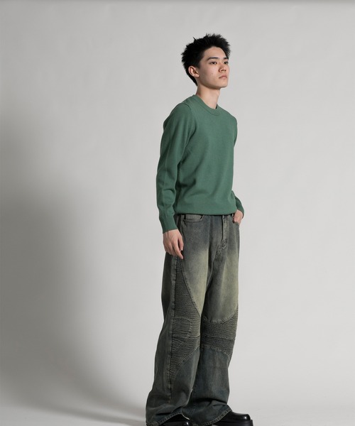 aimoha(アイモハ)の「【aimoha neo】 Timeless Crew Neck Pullover(ニット/セーター・メンズ・ダークグレー/ライトグリーン/ダークグリーン/ネイビー・MEDIUM/LARGE/X-LARGE/XX-LARGE)」の18枚目の写真
