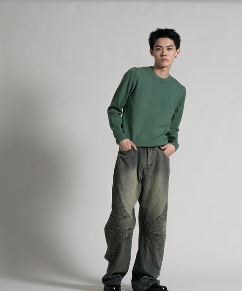 aimoha(アイモハ)の「【aimoha neo】 Timeless Crew Neck Pullover(ニット/セーター・メンズ・ダークグレー/ライトグリーン/ダークグリーン/ネイビー・MEDIUM/LARGE/X-LARGE/XX-LARGE)」の19枚目の写真