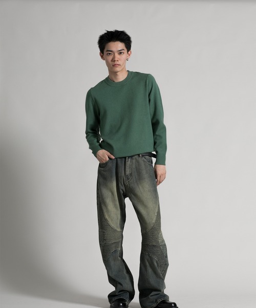 aimoha(アイモハ)の「【aimoha neo】 Timeless Crew Neck Pullover(ニット/セーター・メンズ・ダークグレー/ライトグリーン/ダークグリーン/ネイビー・MEDIUM/LARGE/X-LARGE/XX-LARGE)」の22枚目の写真