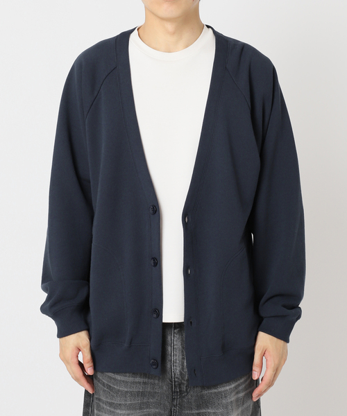 B.C STOCK(ベーセーストック)の「AIRTOWNE MILLS別注 ラグランVネックカーディガン(カーディガン/ボレロ・メンズ・ネイビー/ライトグレー/ラベンダー・LARGE/MEDIUM)」の18枚目の写真
