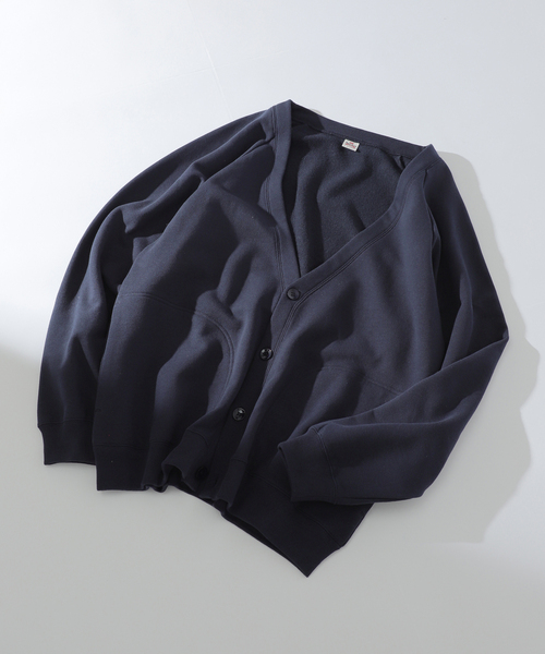 B.C STOCK(ベーセーストック)の「AIRTOWNE MILLS別注 ラグランVネックカーディガン(カーディガン/ボレロ・メンズ・ネイビー/ライトグレー/ラベンダー・LARGE/MEDIUM)」の10枚目の写真