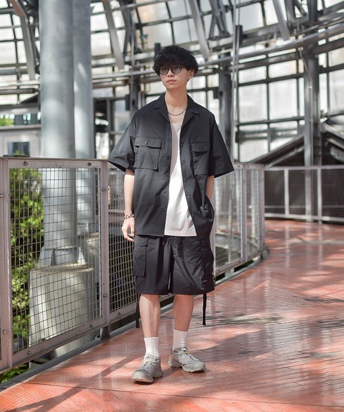INTERPLAY(インタープレイ)の「【INTERPLAY x たいが】Big Pocket Snap Open Collar Shirt(シャツ/ブラウス・メンズ・ブラック/カーキ/ベージュ・FREE)」の22枚目の写真