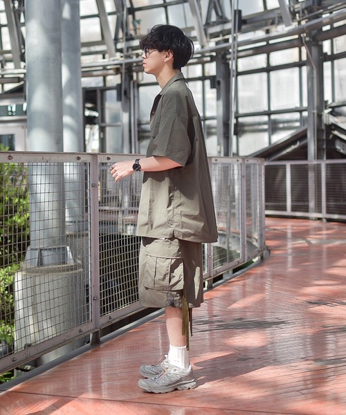 INTERPLAY(インタープレイ)の「【INTERPLAY x たいが】Big Pocket Snap Open Collar Shirt(シャツ/ブラウス・メンズ・ブラック/カーキ/ベージュ・FREE)」の6枚目の写真