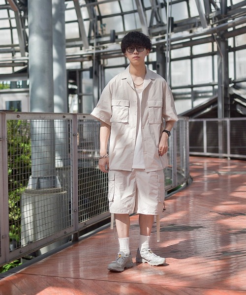 INTERPLAY(インタープレイ)の「【INTERPLAY x たいが】Big Pocket Snap Open Collar Shirt(シャツ/ブラウス・メンズ・ブラック/カーキ/ベージュ・FREE)」の10枚目の写真