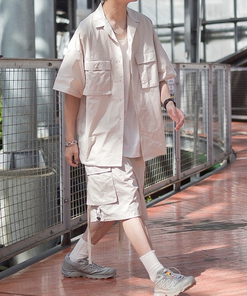 INTERPLAY(インタープレイ)の「【INTERPLAY x たいが】Big Pocket Snap Open Collar Shirt(シャツ/ブラウス・メンズ・ブラック/カーキ/ベージュ・FREE)」の13枚目の写真