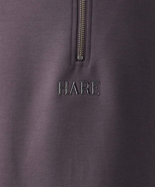HARE（ハレ）の「3D-HAREロゴポンチハーフジップスウェット(HARE)（スウェット・メンズ・パープル/ホワイト/ブラック・FREE）」の22枚目の写真
