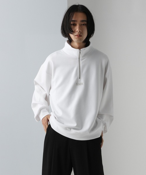 HARE（ハレ）の「3D-HAREロゴポンチハーフジップスウェット(HARE