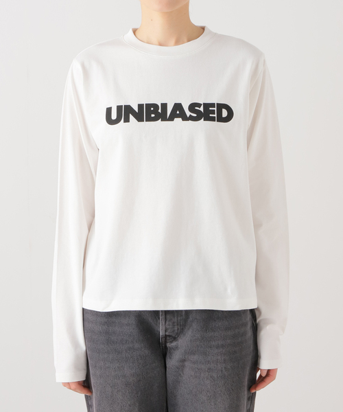 JOURNAL STANDARD（ジャーナルスタンダード）の「《追加4》UNBIASEDロングスリーブ Tシャツ（Tシャツ/カットソー・レディース・ホワイト/チャコールグレー・FREE）」の20枚目の写真