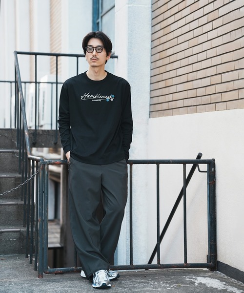 UNION STATION(ユニオンステーション)の「*WEB限定 フラワーバックプリント ルーズフィットロンT(Tシャツ/カットソー・メンズ・ブラック/ホワイト・M/L)」の7枚目の写真