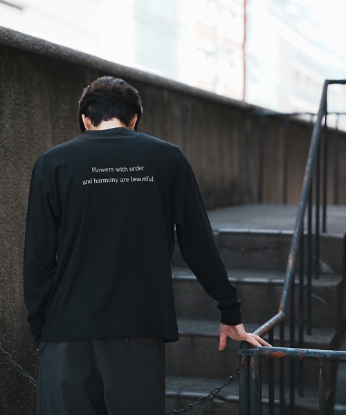 UNION STATION(ユニオンステーション)の「*WEB限定 フラワーバックプリント ルーズフィットロンT(Tシャツ/カットソー・メンズ・ブラック/ホワイト・M/L)」の10枚目の写真