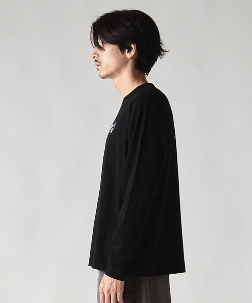 UNION STATION(ユニオンステーション)の「*WEB限定 フラワーバックプリント ルーズフィットロンT(Tシャツ/カットソー・メンズ・ブラック/ホワイト・M/L)」の13枚目の写真