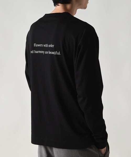 UNION STATION(ユニオンステーション)の「*WEB限定 フラワーバックプリント ルーズフィットロンT(Tシャツ/カットソー・メンズ・ブラック/ホワイト・M/L)」の16枚目の写真