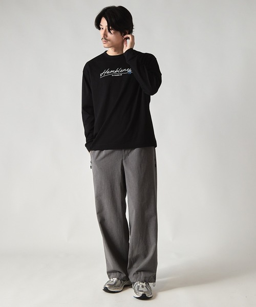 UNION STATION(ユニオンステーション)の「*WEB限定 フラワーバックプリント ルーズフィットロンT(Tシャツ/カットソー・メンズ・ブラック/ホワイト・M/L)」の17枚目の写真