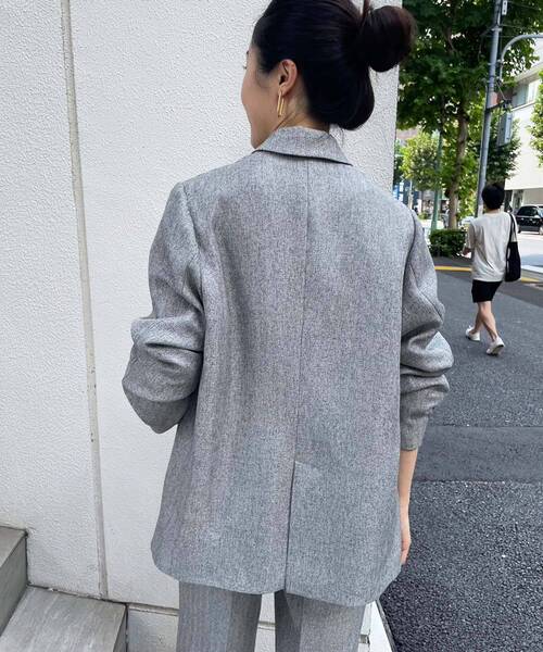 le.coeur blanc(ルクールブラン)の「ダブルブレストヘリンボーンジャケット(その他アウター・レディース・グレー系その他/グレー系その他2・38)」の11枚目の写真
