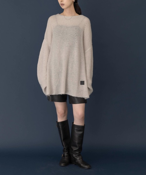 Eimee Law（エイミーロウ）の「スパンコールラメラインポイントニット  