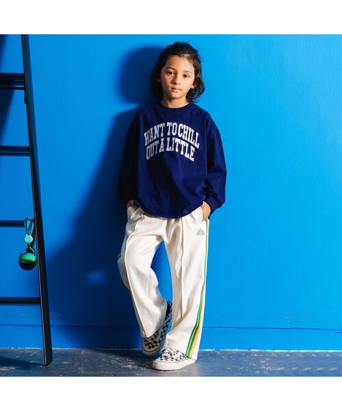 BREEZE(ブリーズ)の「【BREEZE NEW JACK】3柄サガラワッペンロンT(Tシャツ/カットソー・キッズ・ローズ/オフホワイト/ネイビー・160/150/140/130/120/110/100/90)」の4枚目の写真