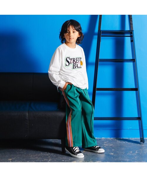 BREEZE(ブリーズ)の「【BREEZE NEW JACK】3柄サガラワッペンロンT(Tシャツ/カットソー・キッズ・ローズ/オフホワイト/ネイビー・160/150/140/130/120/110/100/90)」の6枚目の写真