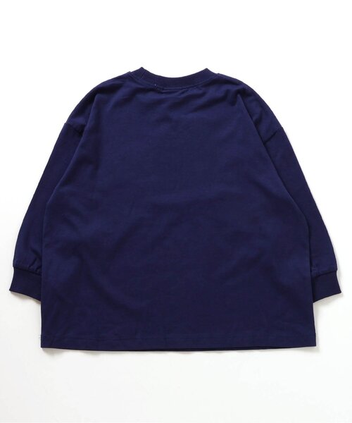 BREEZE(ブリーズ)の「【BREEZE NEW JACK】3柄サガラワッペンロンT(Tシャツ/カットソー・キッズ・ローズ/オフホワイト/ネイビー・160/150/140/130/120/110/100/90)」の11枚目の写真