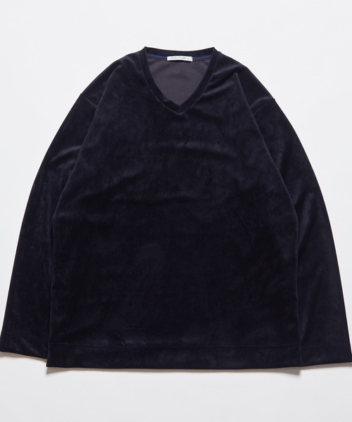 MEN'S MELROSE（メンズメルローズ）の「ベルニットピケVネックロングスリーブTシャツ（Tシャツ/カットソー・メンズ・ネイビー/グレー・2/4/3）」の11枚目の写真