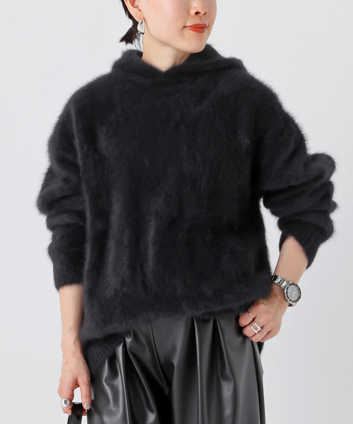 AP STUDIO（エーピーストゥディオ）の「フォックスカシミヤフーディ―（ニット/セーター・レディース・ブラック/ブラウン・FREE）」の16枚目の写真