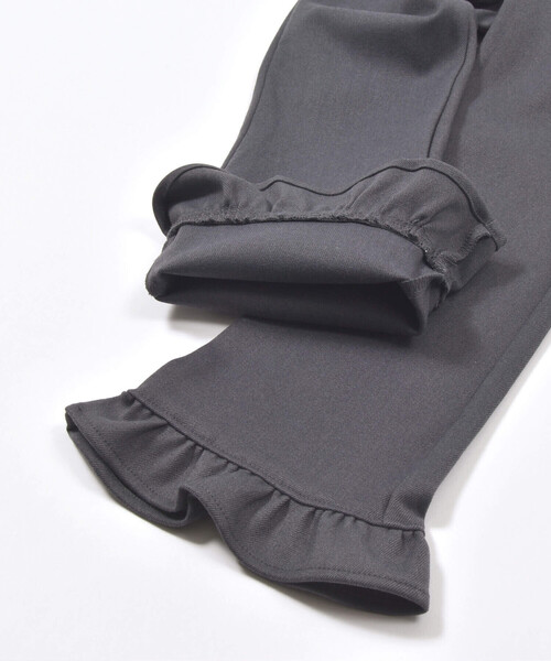 【セール】ストレッチ裾フリルスリムパンツ(90~150cm)(その他パンツ)|BeBe(ベベ) 【セール】ストレッチ裾フリルスリムパンツ(90~150cm)(その他パンツ)|BeBe(ベベ)