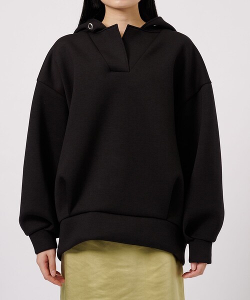 ダンボールフーディーパーカー　ブラック CITY TOKYO（シティトウキョウ）の「ダンボールフーディーパーカー