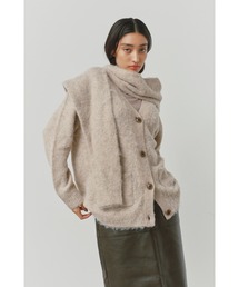ALEXIA STAM | Double Sleeve Shaggy Knit Cardigan /ダブルスリーブシャギーカーデ(カーディガン/ボレロ)