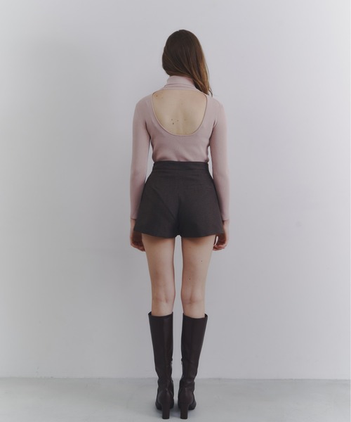 【Luan】チェックミニスコート、短パン check mini skort