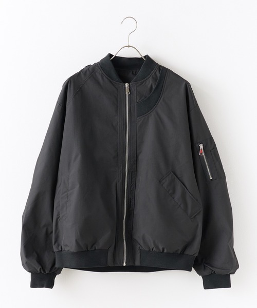 Theater code（シアターコード）の「MA-1 フライトジャケット（MA-1・メンズ・ブラック/アイボリー・M/L）」の4枚目の写真